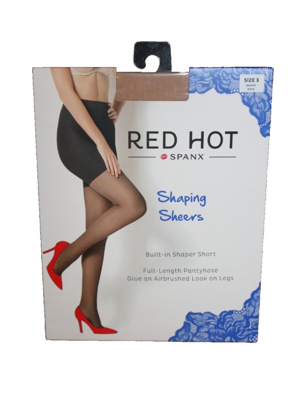 Red Hot Spanx Shaper Sheers Size 3 in Barest Bare NEW